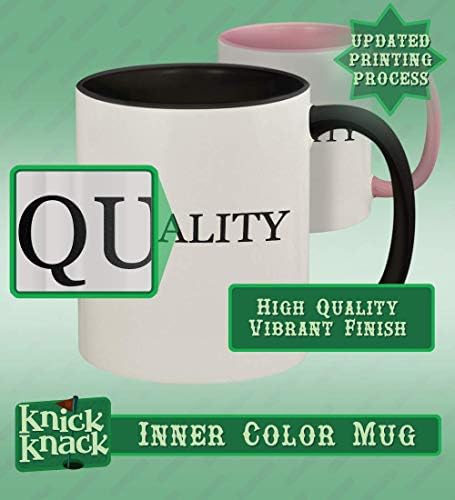 Knick Knack Pokloni Detractress - 11oz hashtag keramička ručka u boji i unutarva šalica šalice kave, crna