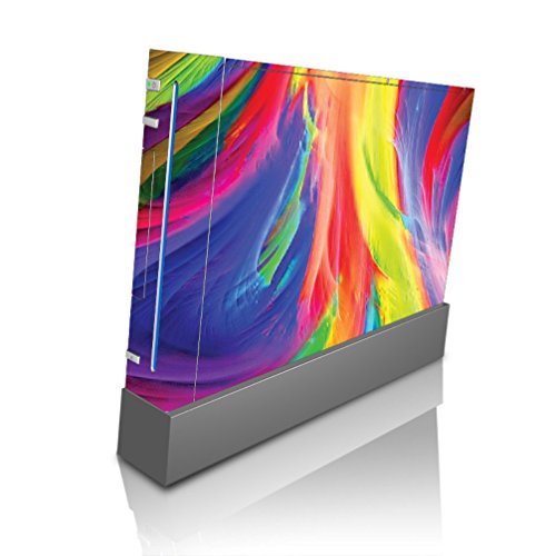 Rainbow Perje Slikanje vinilne naljepnice kože Egeek AMZ za Wii konzolu