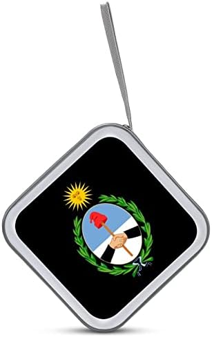 Argentina National Emblem CD kućište plastične DVD nosač nosača prijenosnog organizatora za skladištenje za auto home putovanja