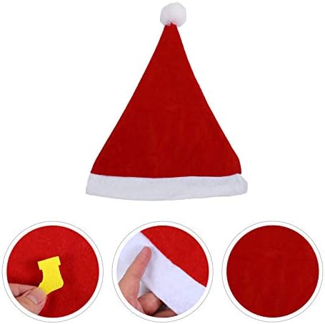 Djeda Božićnjaka 6pcs božićni šešir materijali za izradu šešira Djeda Božićnjaka s ukrasima za djecu Božićni Obrtni Pribor