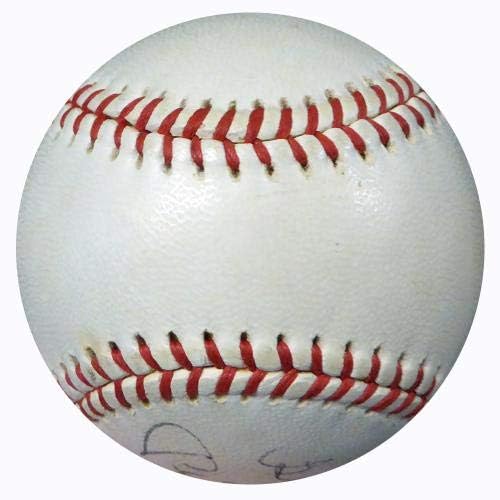 Mickey Mantle & Pedro Ramos Autografirani službeni Al Cronin Baseball New York Yankees Vintage Signature Najbolje želje PSA/DNA
