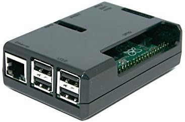 SB komponente Jet Black Case za Raspberry Pi 3 Model B i Raspberry Pi 2 Model B s pristupom svim portovima