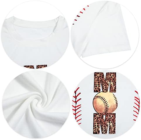Ženske bejzbol košulja Ljubav bejzbol majica Slatki bejzbol grafički vrhovi Summer casual majice s kratkim rukavima za odmor