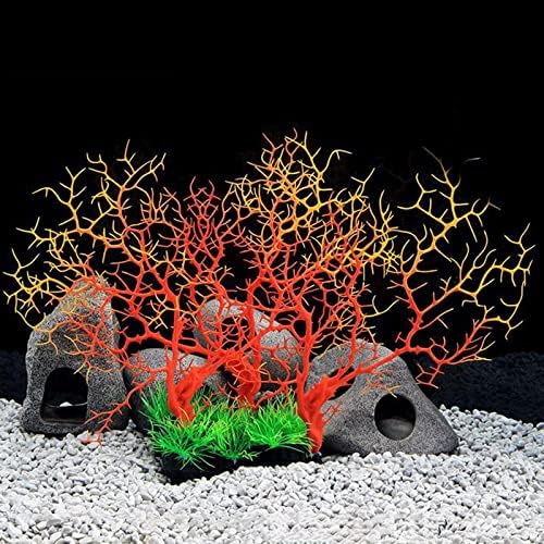 Baoblaze akvarij biljke ukras drveća, simulacijske umjetne biljke akvarij dekor vode vode krajolik Umjetna ukras ribe -