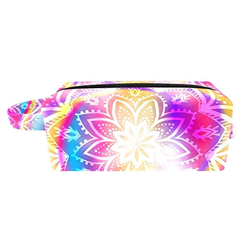 Makeup vreća putovanja kozmetička torba hippie stil akvarel mandala pozadinska vrećica toaletna vrećica s patentnim zatvaračem