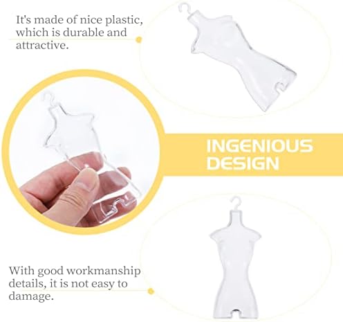 Exceart košulja vješalica haljina za lutke oblik platnene haljine plastični zaslon za prikaz manekenskog modela Model Stand