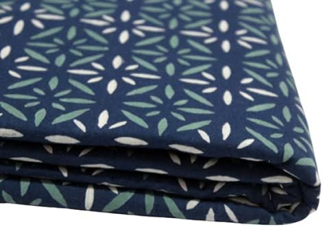 Pamučni poplun Proizvodi za kućanstvo tkanina za odjeću s ručnim blokom, 5 jardi prirodnog plavog indiga MB-NB00184