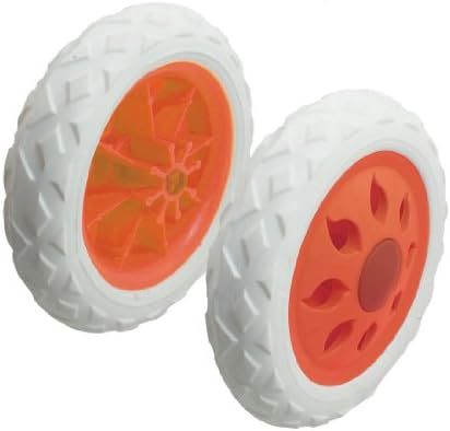 Aexit 2 PCS kotača Bijela narančasta pastila utisnuti pjenasti plastični kotačići kotača kotača