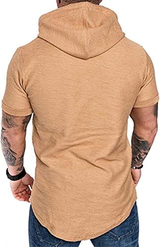 DGHM-jlmy ljetna modna majica s kratkim rukavima s kapuljačom casual majice s kapuljačom majice mišića majica s nabojem hipstera