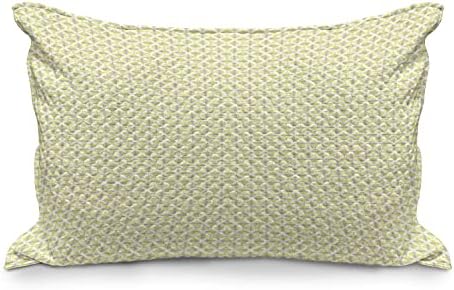 Ambasonne Sažetak prekriveni jastuk, tisak energetskog tona geometrijskih oblika suvremene vibracije, standardni kraljica
