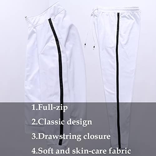 Machlab muška aktivna odjeća Full Zip Warm Tracksuit Sports Set Casual Sweat Suit